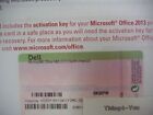 Microsoft Office 2013 Home And Business Full Retail Product Key Card  pkc   new 