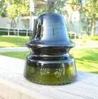 Nice Dark Olive Green Cd 162 Hemingray Signal Style Glass Insulator