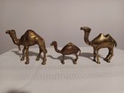 Vtg Brass 3 Piece Camel Set    5x4  5x4  4x3 Has Etching 