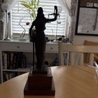 Blindfolded Lady Justice Bronze 1959 Romanelli Lawyers Gift