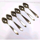 Vtg Dirigold Dirilyte Goldware Teaspoons Lot Of 6 Regal Gold Flatware Mcm