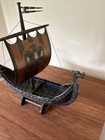 Vtg Bronze Viking Ship Edward Aagaard Iron Art Copenhagen Denmark 17    With Box