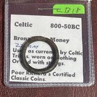 Ancient Crude Celtic Bronze Ring Proto-money 800-50 Bc   22mm  F s  Cb18