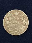 1871 Canadian 50 Cents Silver Coin