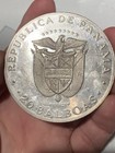 1973 Panama 20 Balboas Silver Coin 0 925 Simon Bolivar 130g Impaired Proof
