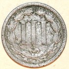 1865 Three Cent Nickel - Fine - Spotting -  c5638 Free Shipping
