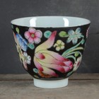 2 2 collect Famille Rose Porcelain Hand Painting Qing Dynasty Flower Blossom Cup
