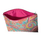 Wholesale Boutique Zippered Accessory Bag- Paisley 