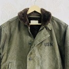 Vintage Usn N-1 Deck Jacket Alpaca  Us Navy  Ww2