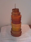 Vintage Lot Of 9 Shaker Style Miniature Pantry Boxes Finger Joints Copper Nails