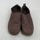 Crocs Walu Slip-on Canvas Loafers Size 10 M Mens Dark Chocolate Brown Comfort