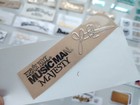 2pcs Musicman Majesty Guitar Silver Headstock Logo Self-adhesive Metal Stickers
