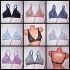 Victoria Secret Bralette Bra Sheer Lace Unlined No Padding Wire Free