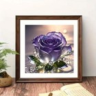 Purple Rose Diamond Art Kits For Adults 5d Diamond Painting Kits For Beginner   