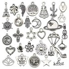 200pcs Mixed Charms Pendant Diy Jewelry Making Accessory For Bracelet Necklace