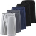  Boy s 5-pack Athletic Shorts Kids Youth Quick Dry Active Performance 