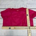 Dance Fashions Girls Crop Top Size Medium Pink Short Sleeve Pullover Nylon