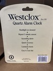 Westclox 47371 Quartz Analog Travel Alarm Clock White