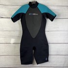 O neill Reactor Women s Wetsuit Shorty 2mm Spring Suit Black Sz 12 Short Sleeve