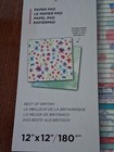 Crafters Companion Best Of British 12x12 Paper Pad 48 Double Sided 180gsm New