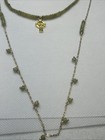 Irish Connemara Marble Shamrock    Beaded Necklace From Ireland