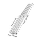Stainless Steel Conveyor Rail Foldable Unloading Conveyor Rail Ramp 78 7 11 8in