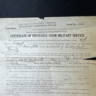 Wwi Discharge Certificate 1917    Marshall County Wv Exemption Document Historic