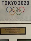 Xander Schauffele Signed 2020 Olympics Tokyo Golf Pin Flag 2024 Pga Valhalla Jsa