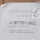 Generation Lighting Wall Sconce Vanity Light Metal Brushed Nickel 60w 120v