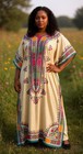 Women Kaftan Dress Size Maxi Caftan Sleeve Plus Gown Boho Vintage Night Dress