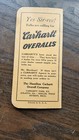 Vintage Carhartt Overalls Pocket Note Book Unused 