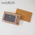 Nwt Coach Cf358 Boxed Corner Zip Wristlet In Signature Smooth Calf Leather  148