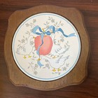 Vintage International China Marmalade Geese Trivet X2 Apple Good Wood Taiwan Roc