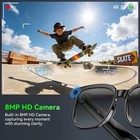 Ai Smart Glasses Camera 4k Video Recording Bluetooth Calls Voice Assistant Hd
