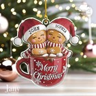 Personalized Gingerbread Family Ornament - Custom Name Christmas Ornament 2025
