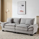 Modern Loveseat Sofa 2 Seater Couch Corduroy Upholstered Sofa Living Room Sofa