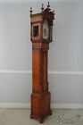 F60442ec  Unusual Burl Walnut Grandfather Hall Clock