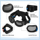 Pet Dog Helmet And Dog Goggles Set 4 Inch Padded Puppy Motorcycle Helmet Sunglas