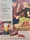 Lot Of  4  Vintage Schlitz Beer   Brewery Advertisements Set  1735
