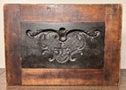 Antique 19thc Victorian Rococo Carved Walnut Architectural Molding Pattern Block