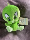 Vintage 1998 Warner Bros Looney Tunes Green Tweety Bird Mini Plush 5  Nwt 15386