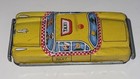 Vintage Japan Tin Litho Yellow Taxi Cab Toy Car 3 5   