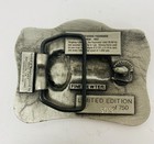 Massey Harris Belt Buckle Pacemaker 1837-1937 Tractor Limited Edition Pewter