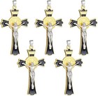 St  Benedict Exorcism Crucifix Cross Pendant For Diy Rosary Necklace Chaplet Par