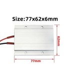 2pcs Ptc Ceramic Heating Plate 12v-220v Thermostatic Led Lamp Heater 77x62mm