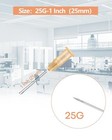 100pcs 25g Needles 25gauge 1inch 25mm Sterile Disposable Injection Needles Dispe