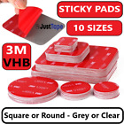 3m Double Sided Sticky Pads Strong Heavy Vhb Adhesive Mounting Tape Square Round