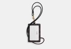 Coach Cz285 Signature Black Walnut Gold  Lanyard Id Badge Holder Nwt New