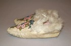 Antique Late 1800 s Native American Alaska Beaded Moccasins Eskimo Indian Nice