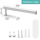 Paper Towel Holder Wall Mount Stainless Steel Under Cabinet Silver For Kitchen